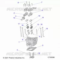 ENGINE, CULATA, CAMS AND VALVES