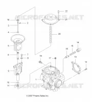 MOTOR, CARBURADOR, UPPER