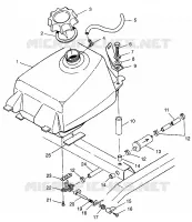 GASOLINA TANK Magnum 4X4 W97AC42A, Swedish Magnum 4X4 S97AC42E and Norwegian Ma (4940834083A013)