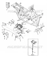 Los soportes de motor y Escape 250 2X4