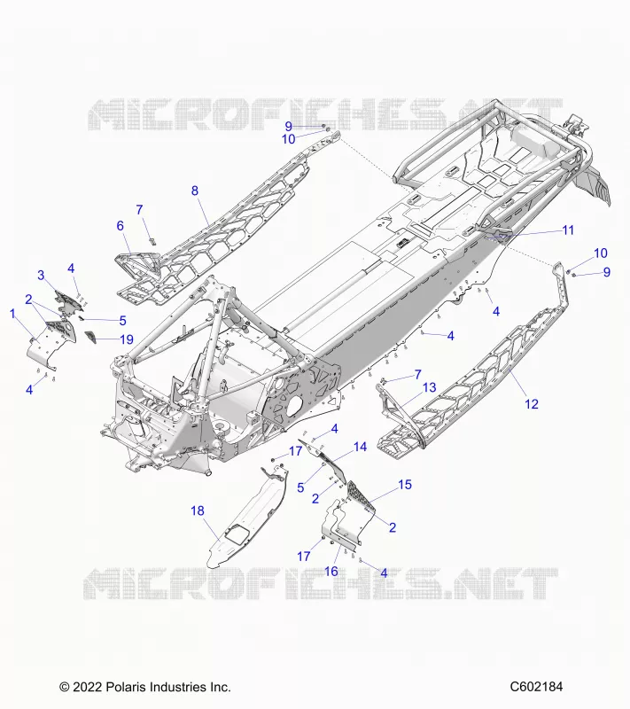 CHASSIS, PROTECCIÃ³N DEL EMBRAGUE, FOOTRESTS, AND RUNNINGBOARDS