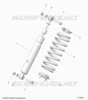 SUSPENSION, REAR MONTAJE DE DESCARGA