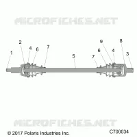TREN, FRONT HALF SHAFT