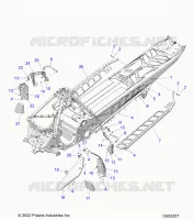 CHASSIS, PROTECCIÃ³N DEL EMBRAGUE, FOOTRESTS, AND RUNNING BOARDS