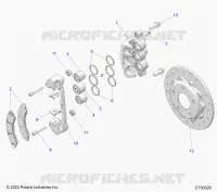 BRAKES, PINZA FRENO DELANTERA