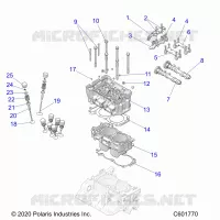 ENGINE, CYLINDER/CULATA ASM.