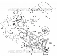 TRASERO CABINA Y ASIENTO  SPORTSMAN 500 W97CH50A (4939993999A005)
