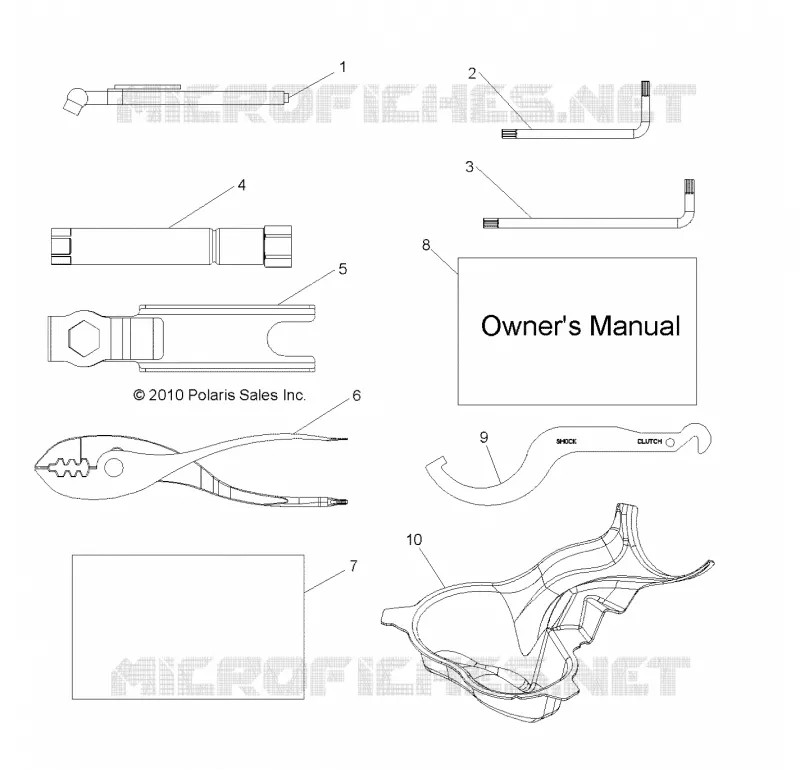 REFERENCES, KIT DE HERRAMIENTA and EL MANUAL DEL PROPIETARIO