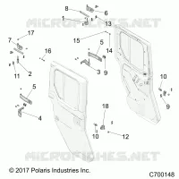 PUERTAS, REAR, MOUNTING
