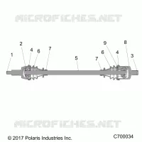 TREN, FRONT HALF SHAFT