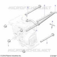 TREN, REAR GEARCASE, MOUNTING