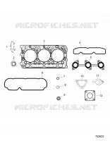 MOTOR, UPPER GASKET KIT 