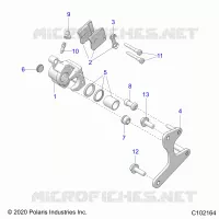 BRAKES, PINZA FRENO TRASEIRA