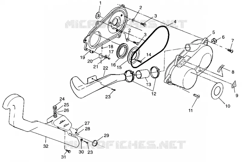 tapa del embrague XPLORER 400L W98CC38C (4945414541C004)