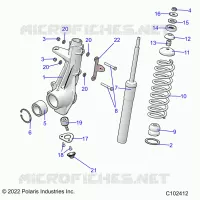 SUSPENSION, PUNTAL DELANTERO