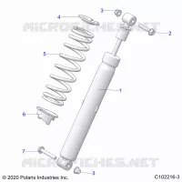 SUSPENSION, SHOCK TRASERO