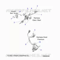 ELECTRICA, WIRE HARNESS, HOOD, ELEC. START