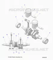 ENGINE, PISTON AND CIGUEÑAL