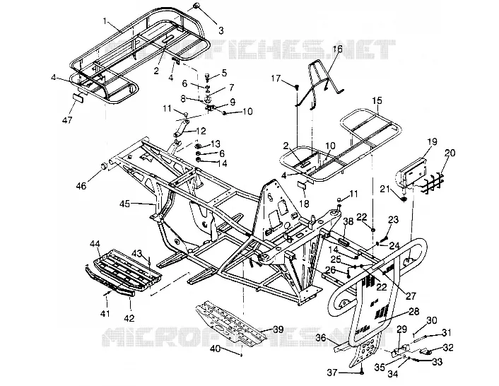 PARACHOQUES / TRANSPORTIN MOUNTING SPORTSMAN 4X4 W948040 (4926842684A007)