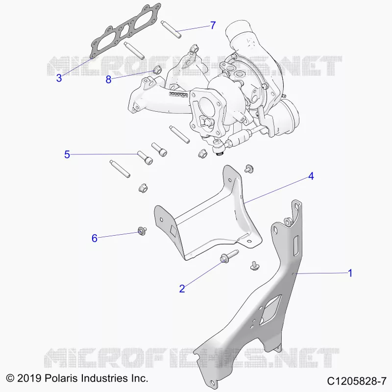 ENGINE, TURBO CHARGER MOUNTING