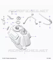 SISTEMA DE COMBUSTIBLE, FUEL TANK ASM.