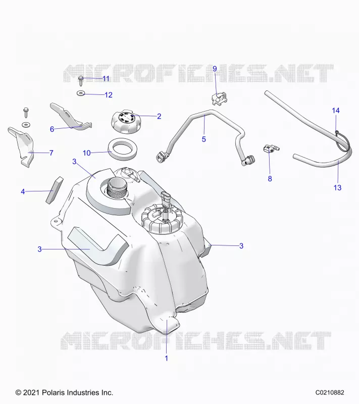 SISTEMA DE COMBUSTIBLE, FUEL TANK ASM.