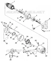 MOTOR DE ARRANQUE WIDETRAK LX 0962064 and EUROPEAN WIDETRAK LX E962064 (4931643164D003)