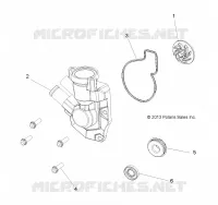 MOTOR, WATERPUMP IMPELLER AND COVER