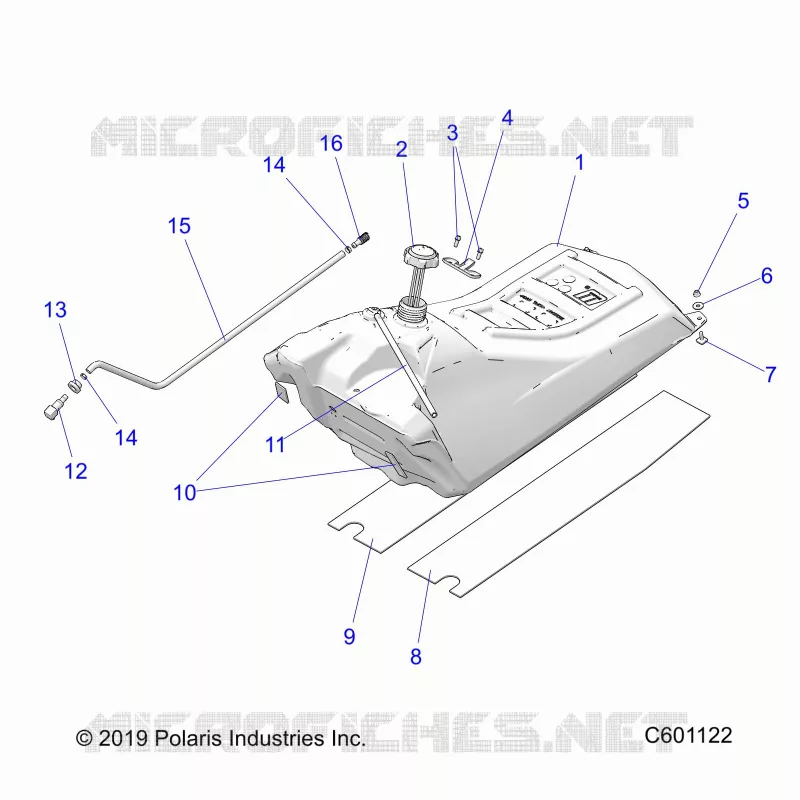 SISTEMA DE COMBUSTIBLE, FUEL TANK ASM.