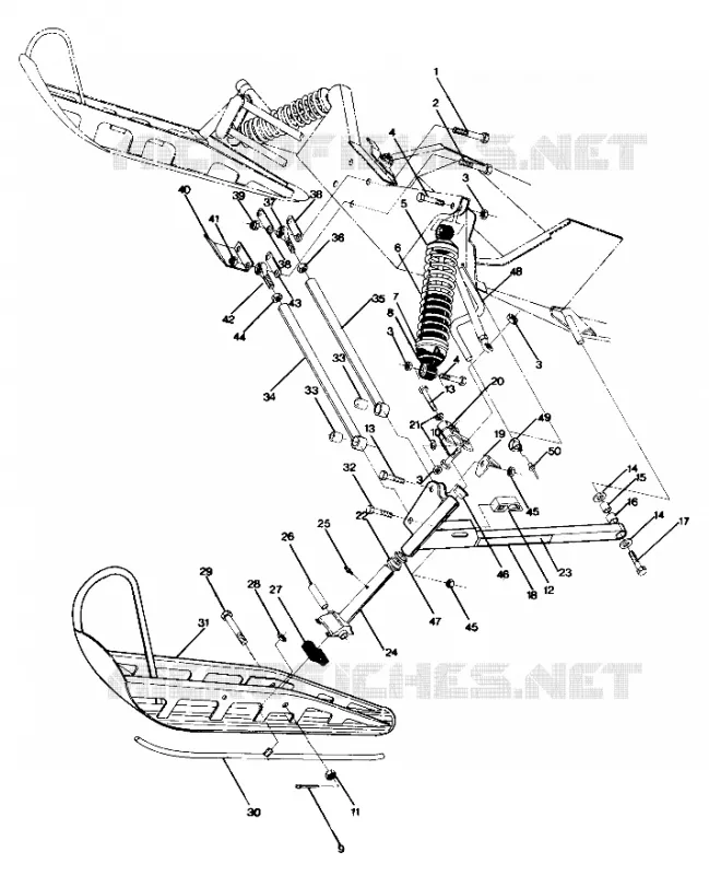 SUSPENSIÓN DELANTERA AND ESQUÍ SPORT, TRAIL, 400 AND 600 (4912701270007A)