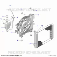ENGINE, SISTEMA DE REFRIGERACIÃ“N, RADIATOR, FAN & OVERFLOW BOTTLE