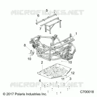 CHASSIS, MARCO PRINCIPAL AND SKID PLATES
