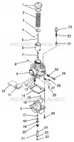 CARBURADOR WIDETRAK LX 0972065 AND  EUROPEAN WIDETRAK LX E972065 (4938223822C011)