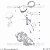 ENGINE, CIGUEÑAL AND PISTON