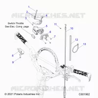 MOTOR, THROTTLE CONTROL ASM.