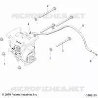 TREN, GEARCASE MOUNTING, REAR