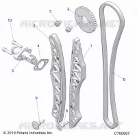 LA CADENA DE LEVAS AND TENSIONER