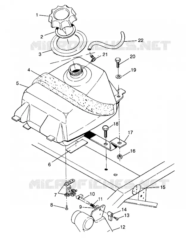GASOLINA TANK Scrambler W967840 (4935823582A012)