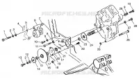 CAJA DE ENGRANAJES/FRENO and cubierta de la cadena MOUNTING XPLORER 300 W969130 (4935903590C005)