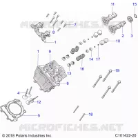 ENGINE, CULATA, CAMS AND VALVES