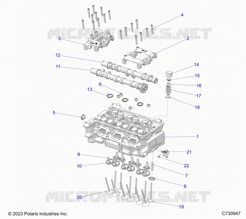 ENGINE, CULATA AND VALVES