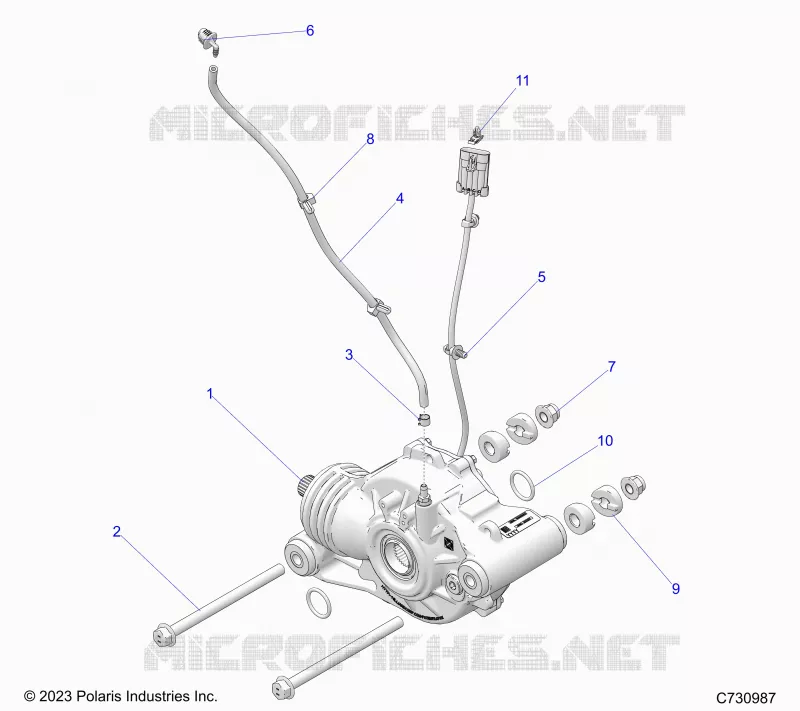TREN, FRONT GEARCASE MOUNTING