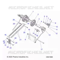 SUSPENSION, TRASERO ARM PAR