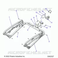 CHASIS, REAR RACK AND HITCH