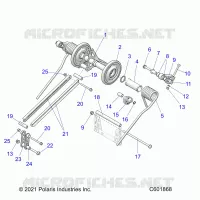 SUSPENSION, TRASERO ARM PAR
