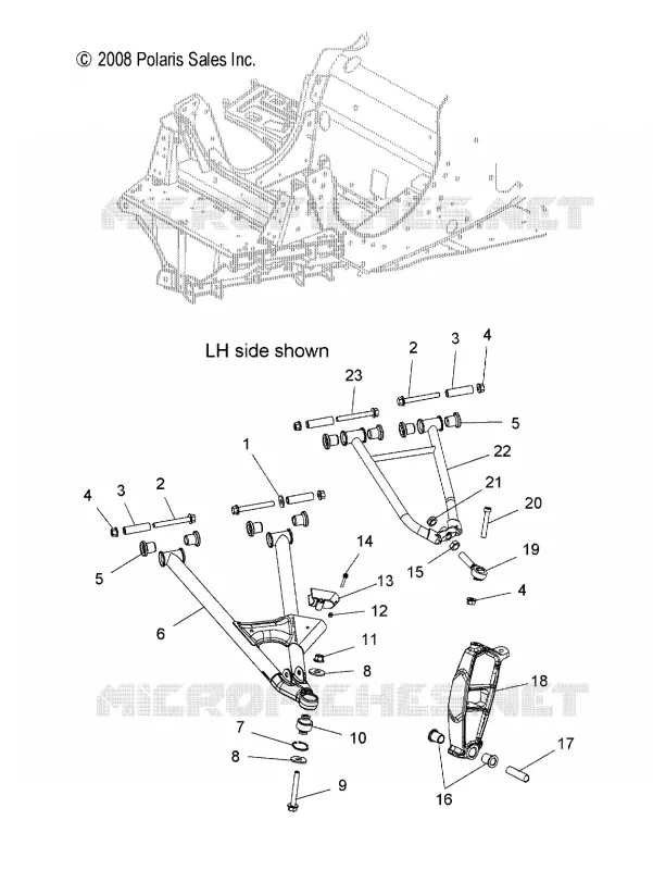 SUSPENSIÓN DELANTERA, CONTROL ARMS AND SPINDLE