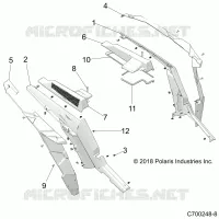GUARDABARROS TRASEROS AND BEZELS- Z19VFE99NK (C700248-8)
