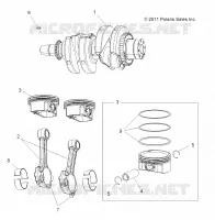 ENGINE, CIGUEÑAL AND PISTON