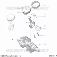 ENGINE, CIGUEÑAL AND PISTON