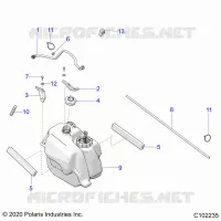SISTEMA DE COMBUSTIBLE, FUEL TANK ASM.